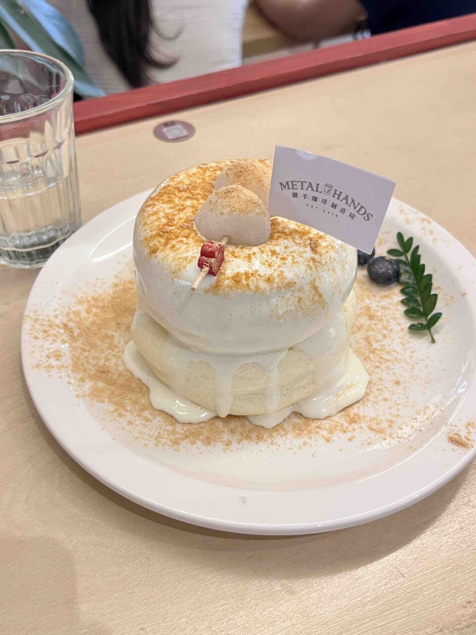Soufflé dessert at Tieshou Café during a best weekend getaway in Beijing