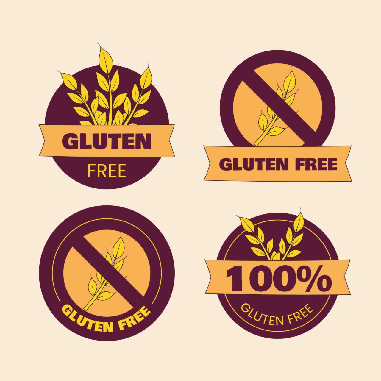 Gluten free restaurant symbols used to identify safe dining options in Beijing